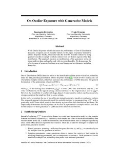 Thumbnail for On Outlier Exposure with Generative Models