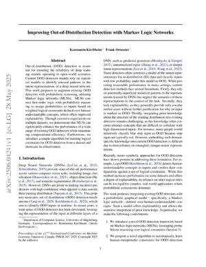 Thumbnail for Improving Out-of-Distribution Detection with Markov Logic Networks
