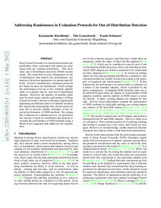 Thumbnail for Addressing Randomness in Evaluation Protocols for Out-of-Distribution Detection